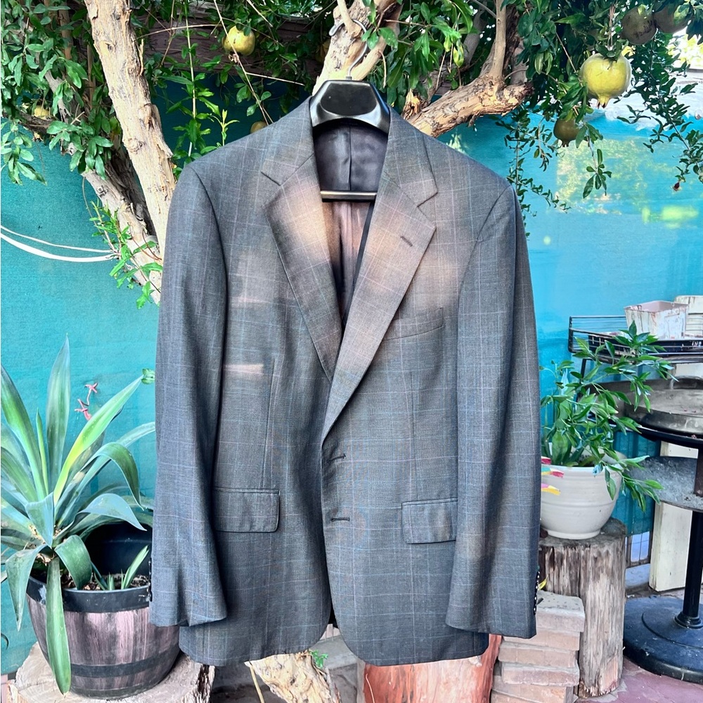 Ralph Lauren Charcoal Plaid Blazer